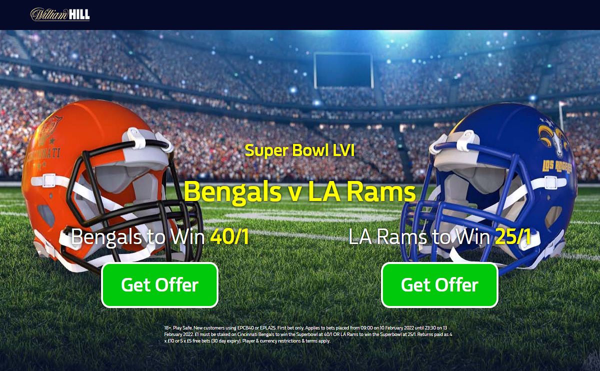 Super Bowl LVI Boost Get 40/1 Cincinnati Bengals Or 25/1 Los Angeles